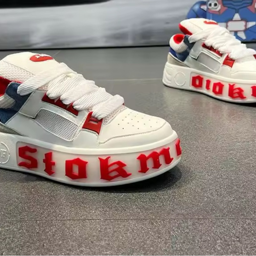 Chunky Sneakers Men 2025 New Casual Shoes Platform Versatile NIB 9.5